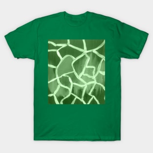 Abstract green art print T-Shirt